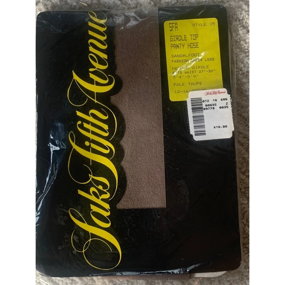 Vintage Christian Dior &‎ Saks Fifth Avenue Pantyhose Lot 5 Pairs Sheer NIP NOS
